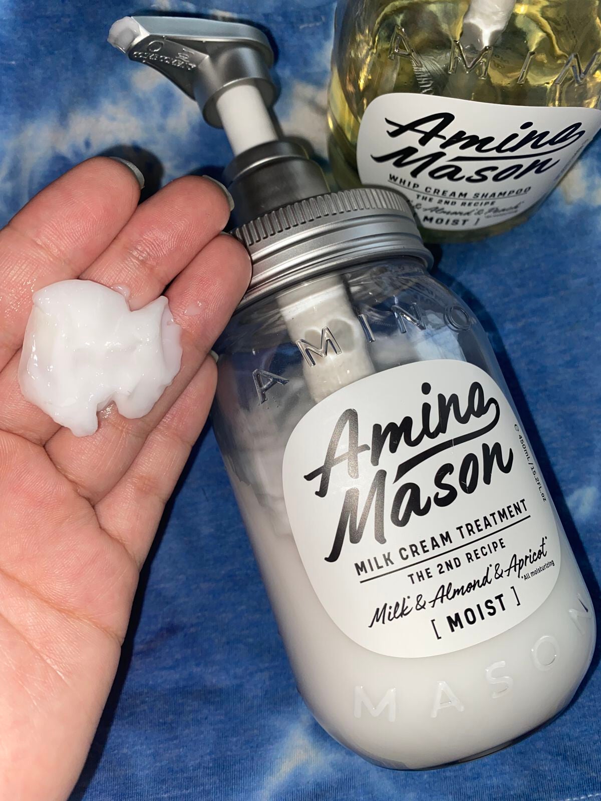 アミノメイソン ディープモイスト ホイップクリーム シャンプー/ミルククリーム ヘアトリートメント/アミノメイソン/市販シャンプーを使ったクチコミ(1枚目)