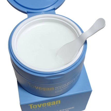 カラーフードシリーズホワイトホールサムクレンジングバーム/Tovegan/クレンジングバームを使ったクチコミ(2枚目)