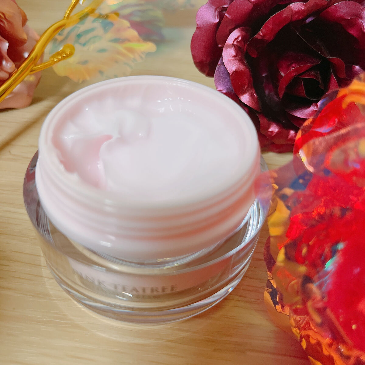 ピンクティーツリークリーム/APLIN/フェイスクリームを使ったクチコミ（2枚目）