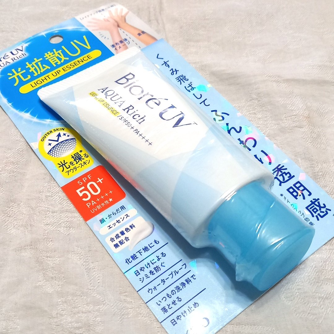 ビオレUV アクアリッチ ライトアップエッセンス/ビオレ/日焼け止めクリームを使ったクチコミ（2枚目）