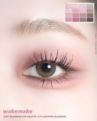 ナチュラルピンクメイク💞
⁡
⁡
__________________________
⁡
wakemake
SOFT BLURRING EYE PALETTE 
10 LAZYPINK BLURRIN