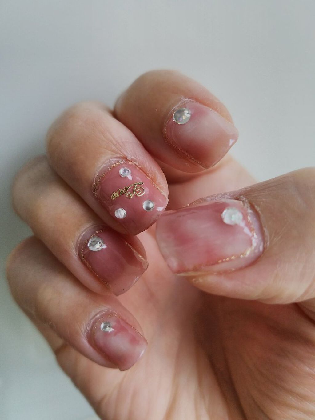 ネイルシール/Qoo10/ネイルシールを使ったクチコミ(1枚目)