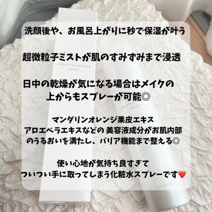 エッセンシャルシャワー モイストA/ヴァーナル/ミスト状化粧水を使ったクチコミ(3枚目)