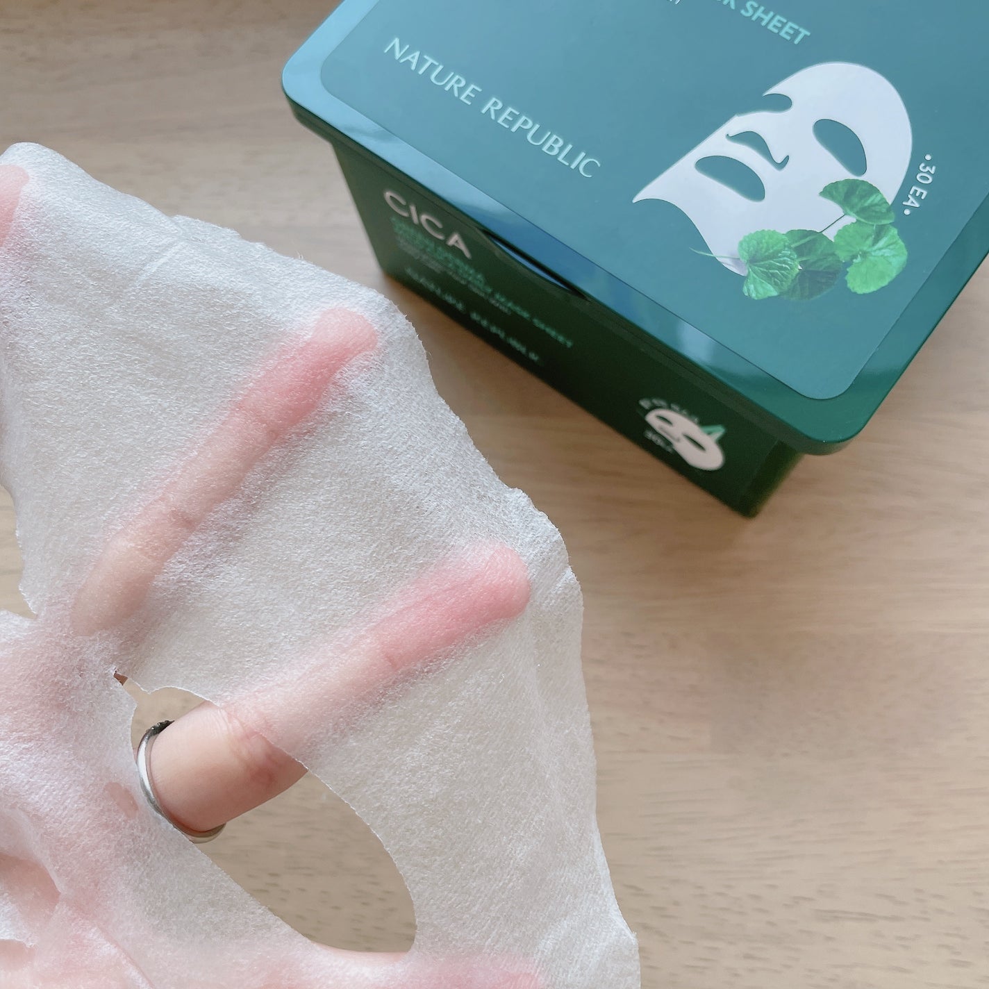 グリーンダーマCICA デイリーシートマスク/ネイチャーリパブリック/シートマスク・パックを使ったクチコミ(7枚目)