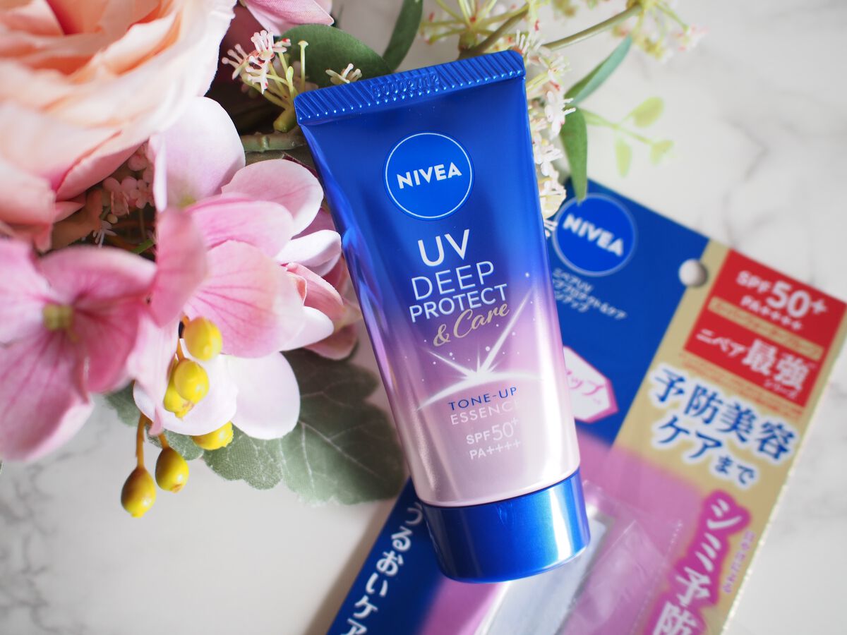 ニベアUV ディープ プロテクト＆ケア トーンアップ エッセンス/ニベア/日焼け止めローションを使ったクチコミ（1枚目）
