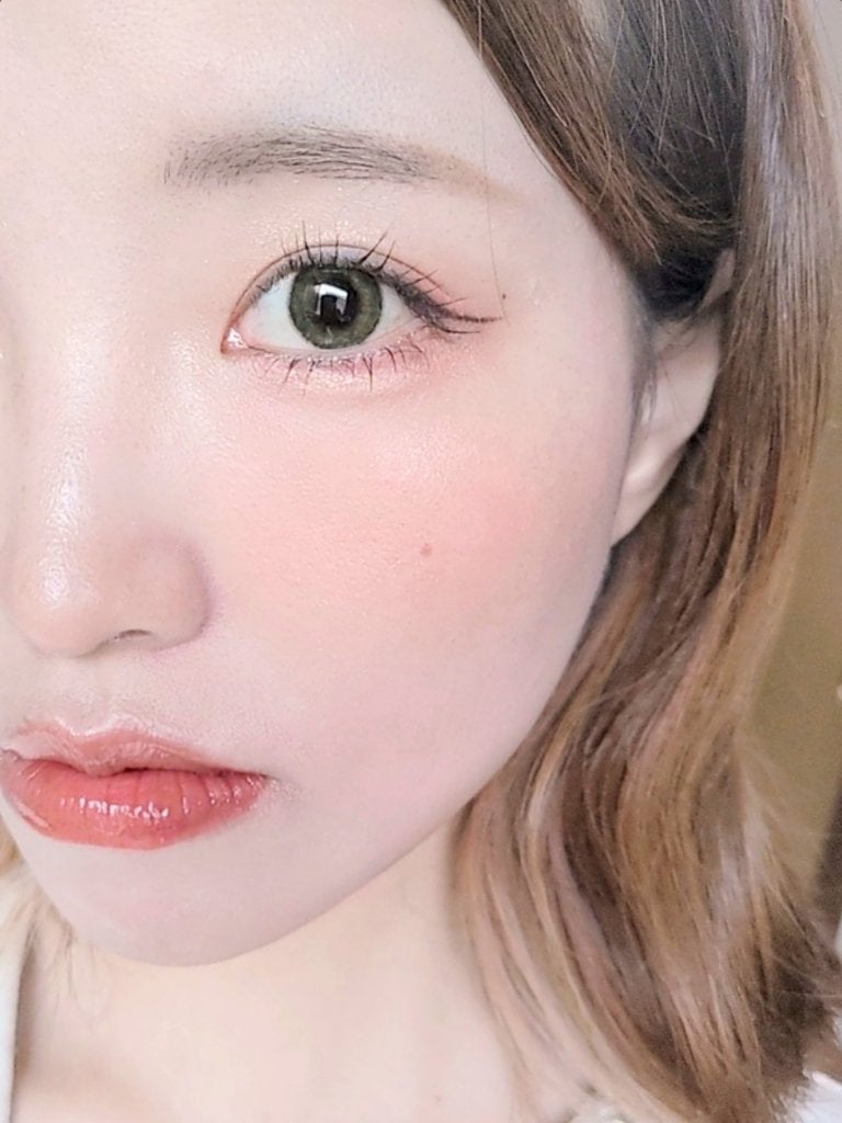 ロゼオリーブグリーン/LENSME/カラーコンタクトレンズを使ったクチコミ(5枚目)