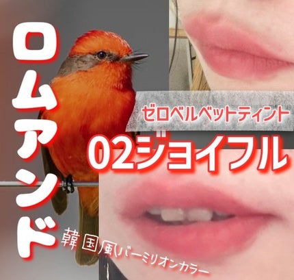 ゼロベルベットティント/rom&nd/リップティントを使ったクチコミ(1枚目)