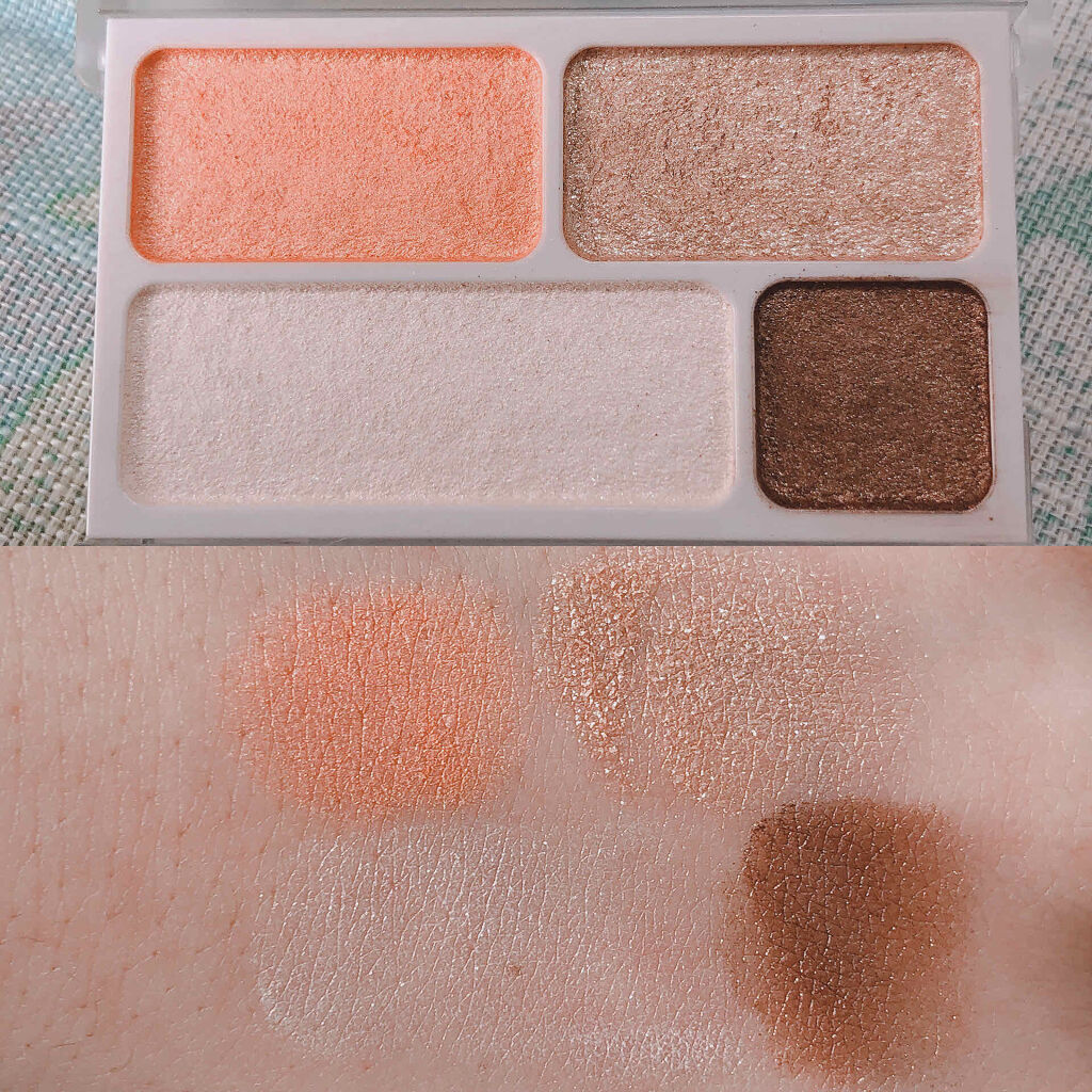 アイカラー4色タイプ ブラウン/無印良品/アイシャドウパレットを使ったクチコミ（2枚目）