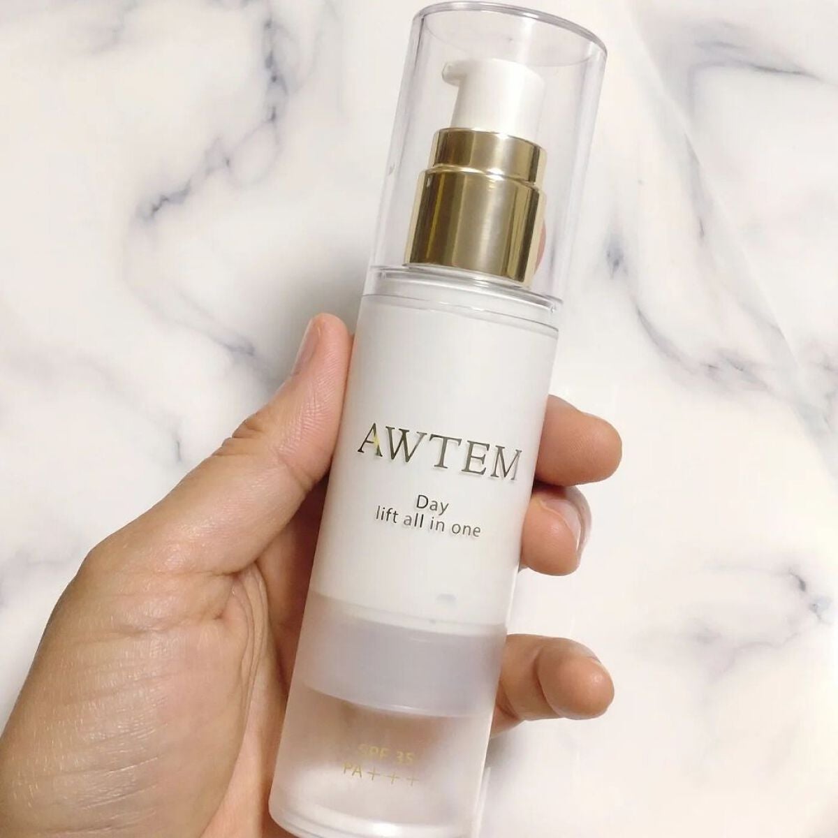 デイ リフトオールインワン(朝⽤クリーム)/AWTEM/オールインワン化粧品を使ったクチコミ(2枚目)