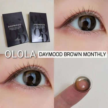 デームードブラウンマンスリー (DAYMOOD BROWN monthly)/OLOLA/１ヶ月（１MONTH）カラコンを使ったクチコミ（1枚目）