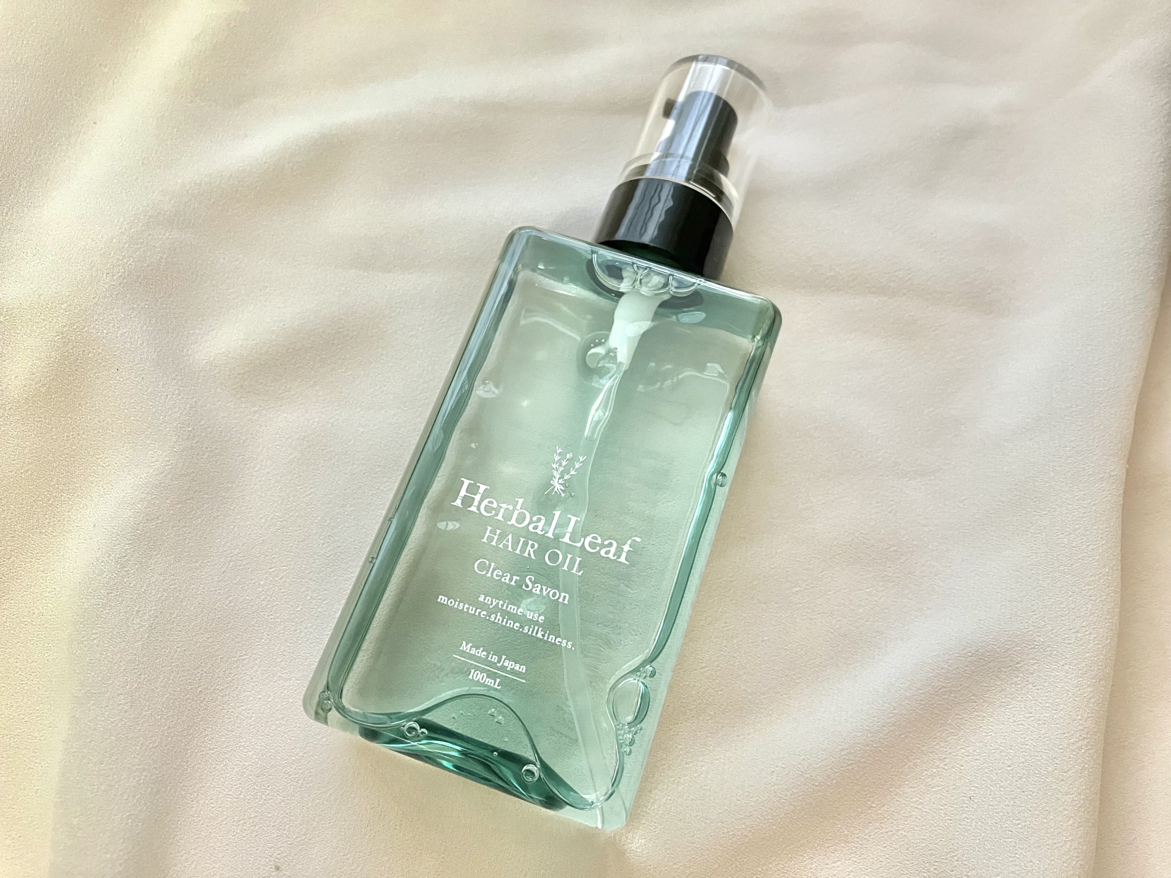 オーガニックヘアオイル クリアサボンの香り/ハーバルリーフ/アウトバストリートメントを使ったクチコミ（3枚目）