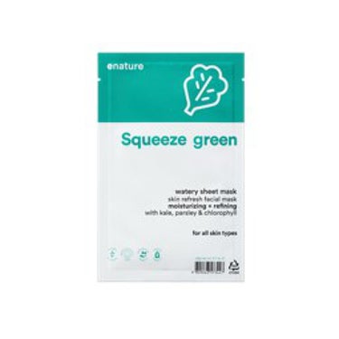 Squeeze Green Watery Sheet Mask Set eNature