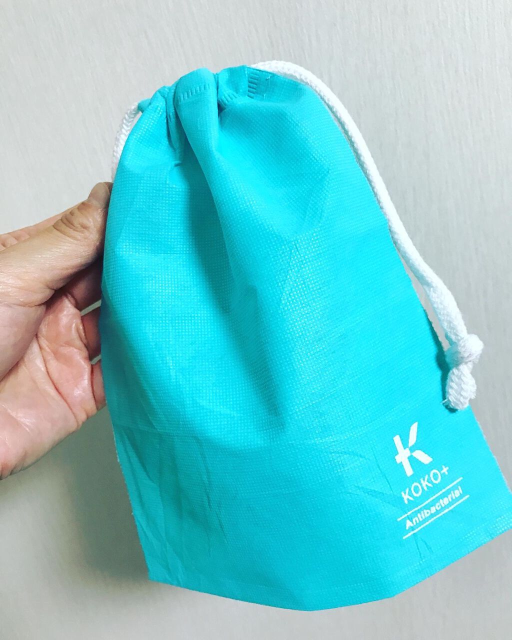 KOKO+(ココタス) Dew(R)使用 不織布の巾着/KAWAGUCHI/マスクを使ったクチコミ(9枚目)