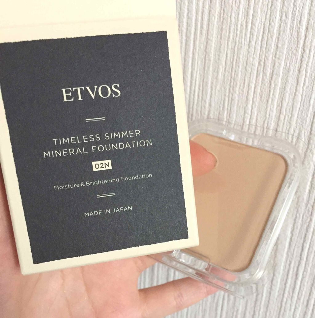 タイムレスシマーミネラルファンデーション/エトヴォス/パウダーファンデーションを使ったクチコミ（1枚目）