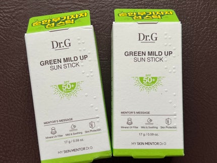 グリーンマイルドサンスティック SPF50+ PA++++/Dr.G/日焼け止めスティックを使ったクチコミ(1枚目)