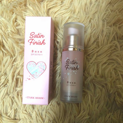 ハート サテンフィニッシュベース ピンク/ETUDE/化粧下地を使ったクチコミ(1枚目)