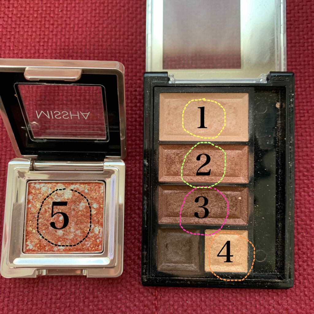 グリッタープリズム シャドウ/MISSHA/グリッターを使ったクチコミ（3枚目）