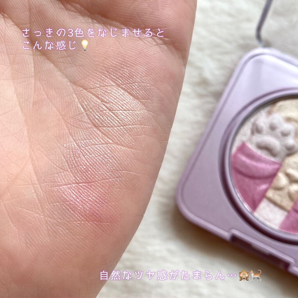 キャットハイライティングブラッシュ/ZEESEA/パウダーハイライトを使ったクチコミ(4枚目)