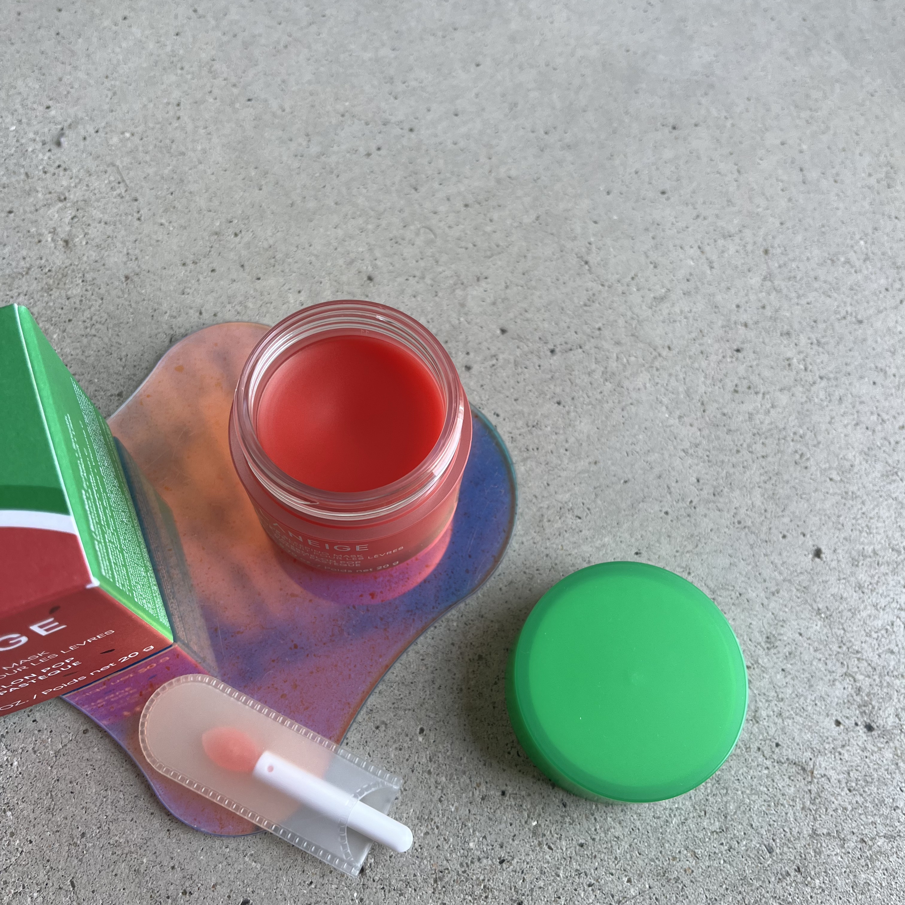 リップスリーピングマスク ウォーターメロン/LANEIGE/リップマスクを使ったクチコミ（2枚目）