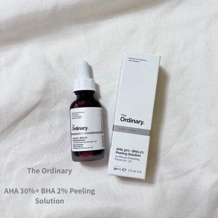 AHA 30% + BHA 2% Peeling Solution/The Ordinary/ピーリングを使ったクチコミ(1枚目)
