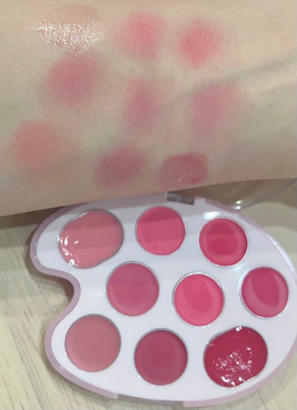 ムードペインティングリップアンドチークパレット/dasique/マルチパレットを使ったクチコミ(3枚目)