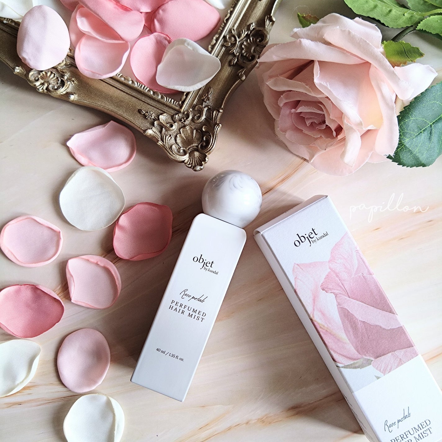 パフュームドヘアミスト ローズペタル/objet by kundal/ヘアミストを使ったクチコミ(1枚目)