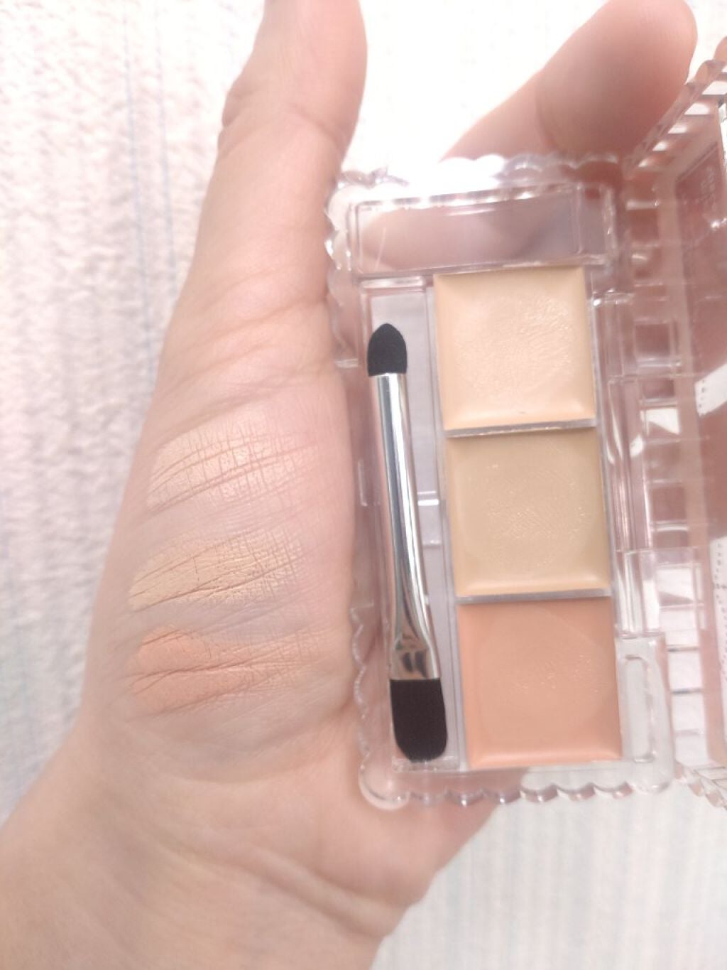 カラーミキシングコンシーラー/キャンメイク/パレットコンシーラーを使ったクチコミ(2枚目)