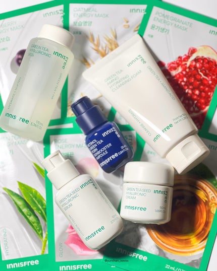 ã°ãªãŒã³ãã£ãŒã·ãŒã ãã¢ã«ãã³ ã»ã©ã ã/innisfree/çŸå®¹æ¶²ã䜿ã£ãã¯ãã³ãïŒ2æç®ïŒ