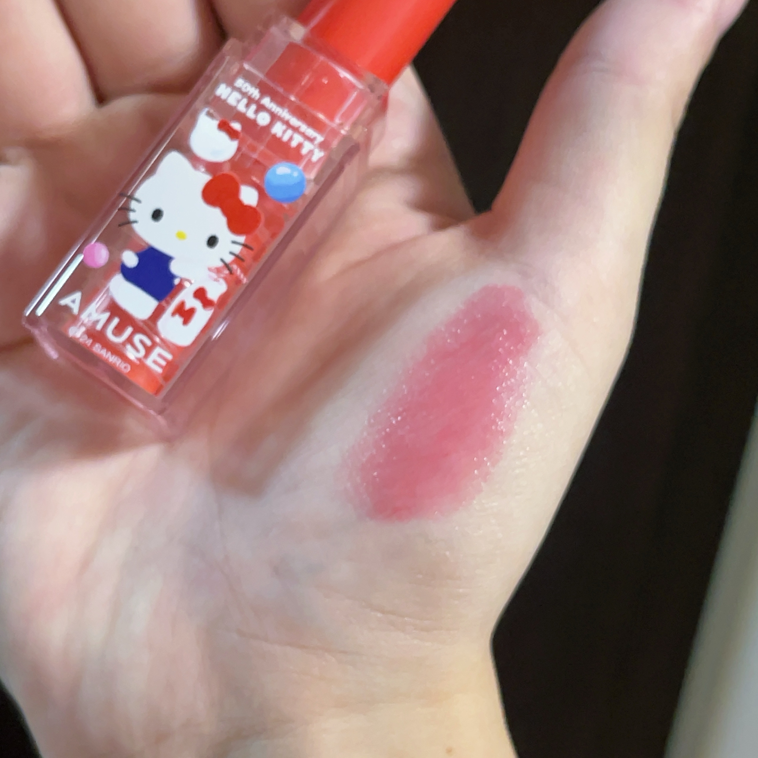 デューバーム 01 ルビーバーム（限定）/AMUSE/口紅・グロス・リップライナー・リップケアを使ったクチコミ（2枚目）