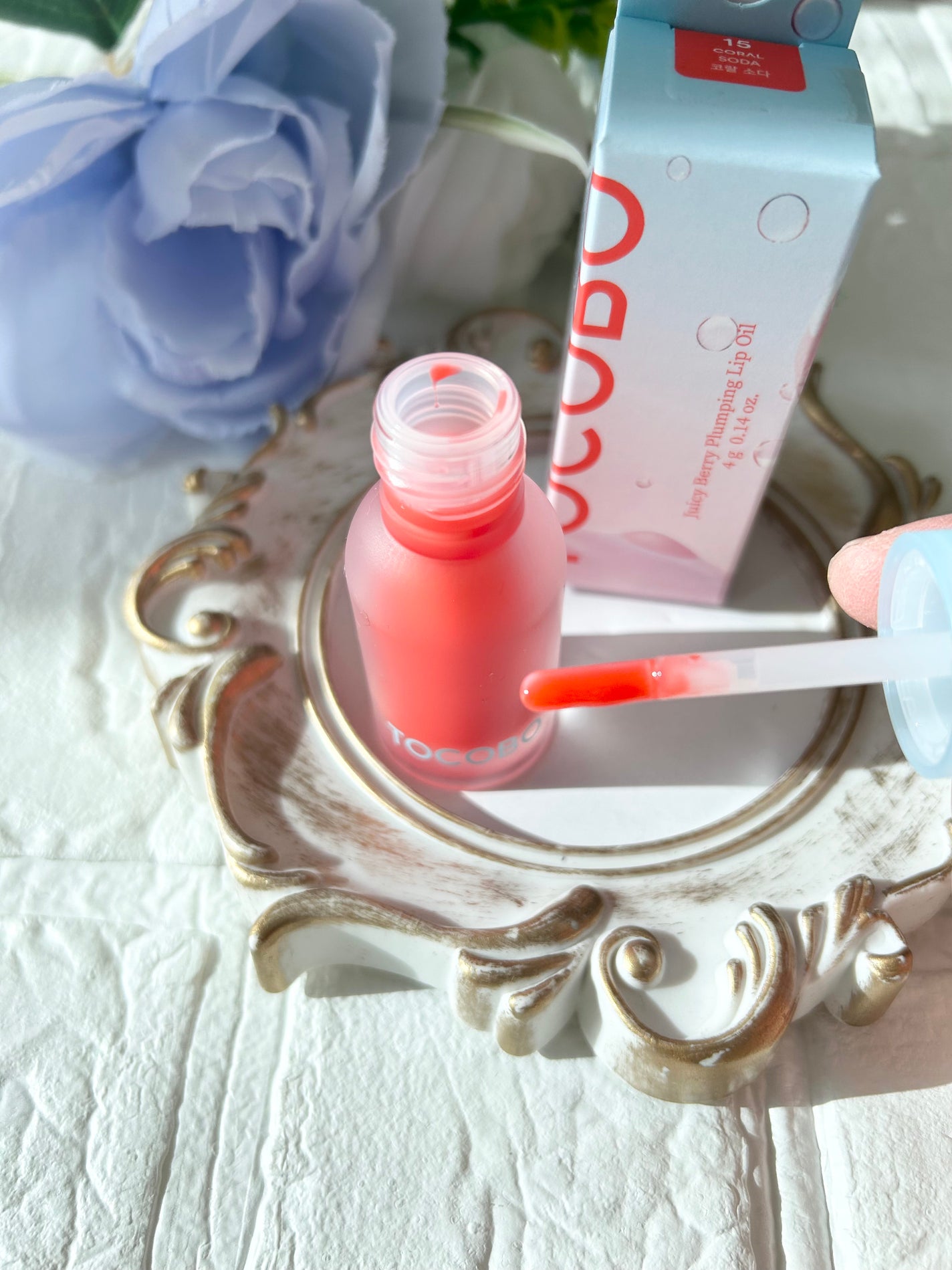 ジューシーベリープランピングリップオイル/TOCOBO/リップグロスを使ったクチコミ(4枚目)