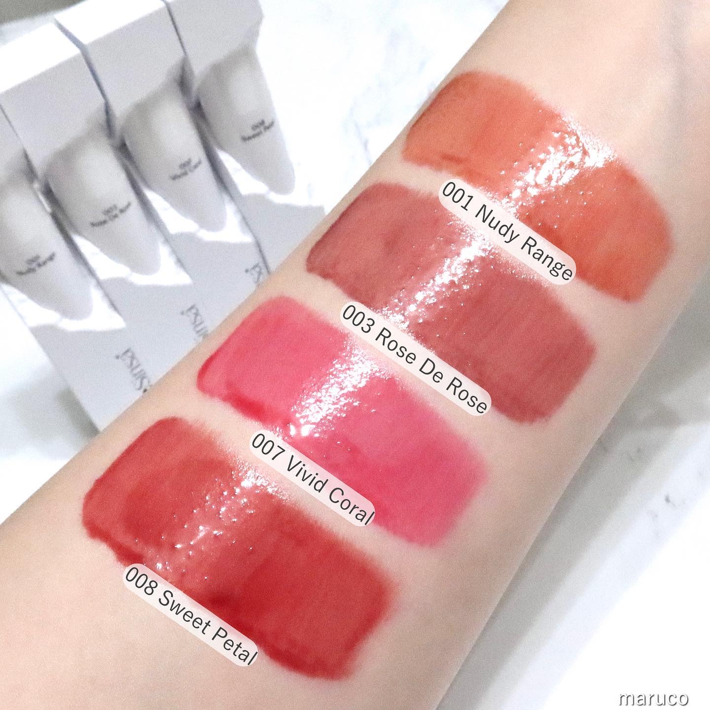 ビルダブルデューイフィットティント 007 Vivid Coral/ArteSinsa/リップティントを使ったクチコミ（3枚目）