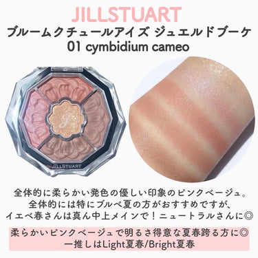 ジルスチュアート　ブルームクチュール アイズ　ジュエルドブーケ/JILL STUART/アイシャドウパレットを使ったクチコミ（3枚目）