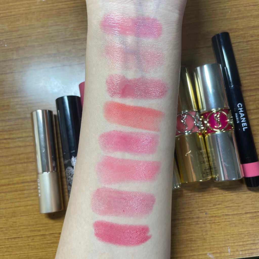 ルージュ ヴォリュプテ シャイン/YVES SAINT LAURENT BEAUTE/口紅を使ったクチコミ(2枚目)