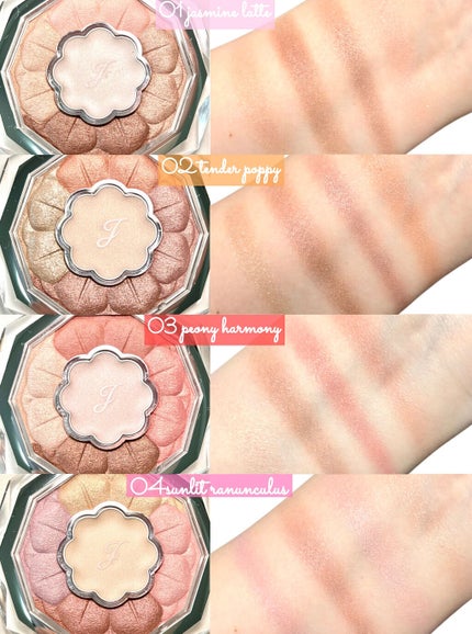 ジルスチュアート ブルームクチュール アイズ/JILL STUART/アイシャドウパレットを使ったクチコミ(4枚目)