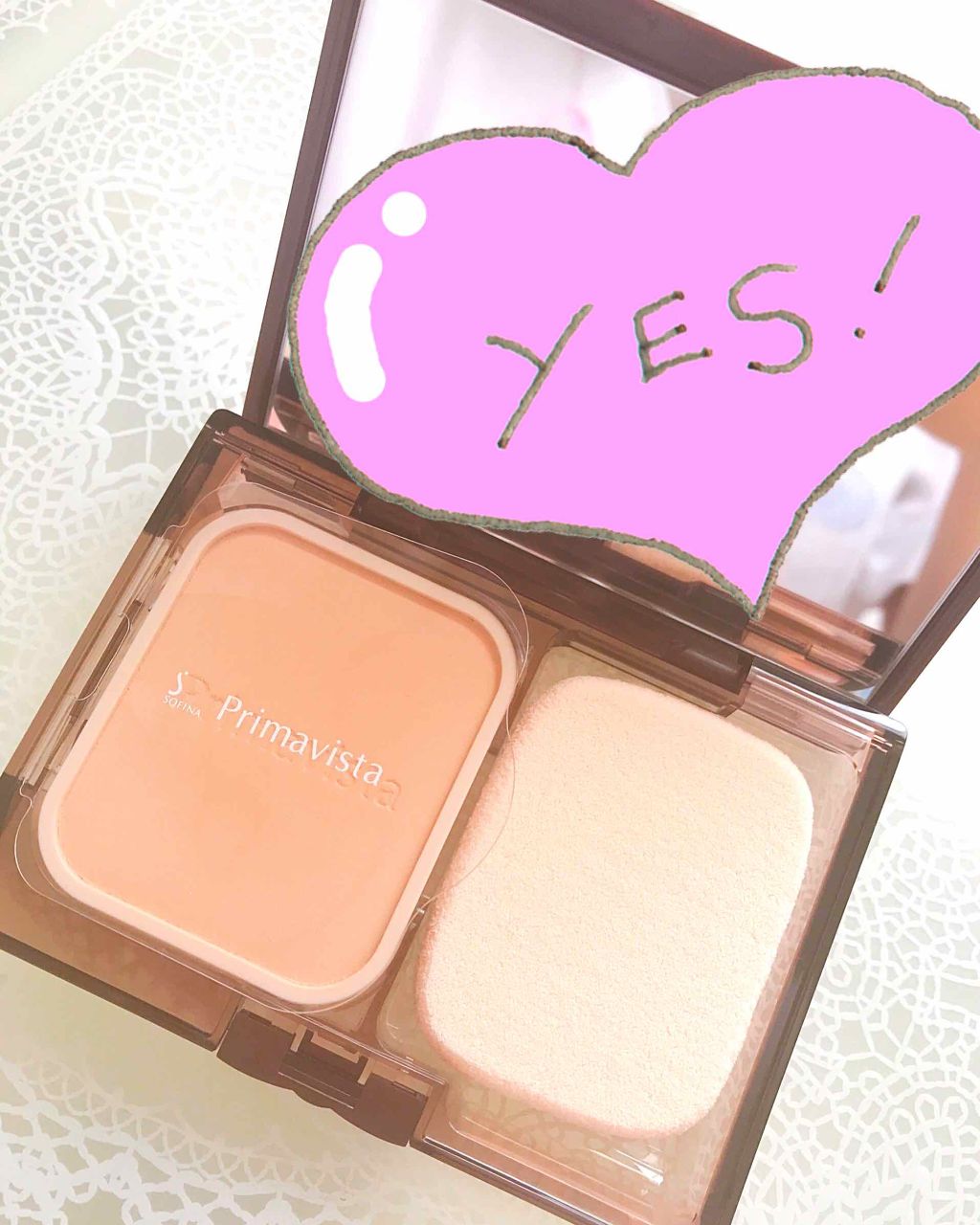 くずれにくい きれいな素肌質感パウダーファンデーション/プリマヴィスタ/パウダーファンデーションを使ったクチコミ（3枚目）