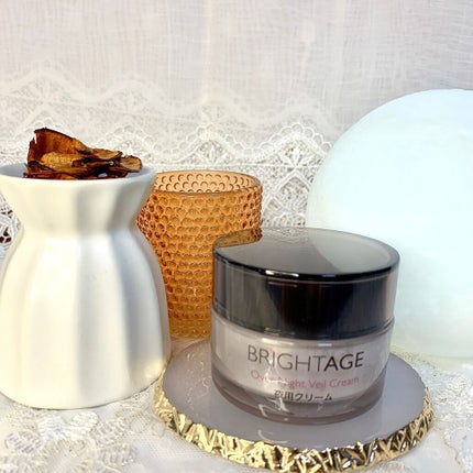 オーバーナイト ヴェールクリーム/BRIGHTAGE/フェイスクリームを使ったクチコミ(1枚目)