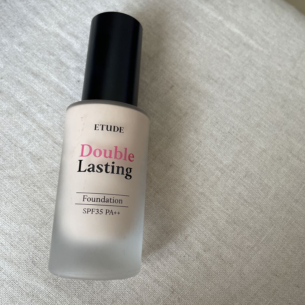 ダブルラスティング ファンデーション ニュートラルベージュ（標準色）/ETUDE/リキッドファンデーションを使ったクチコミ（1枚目）