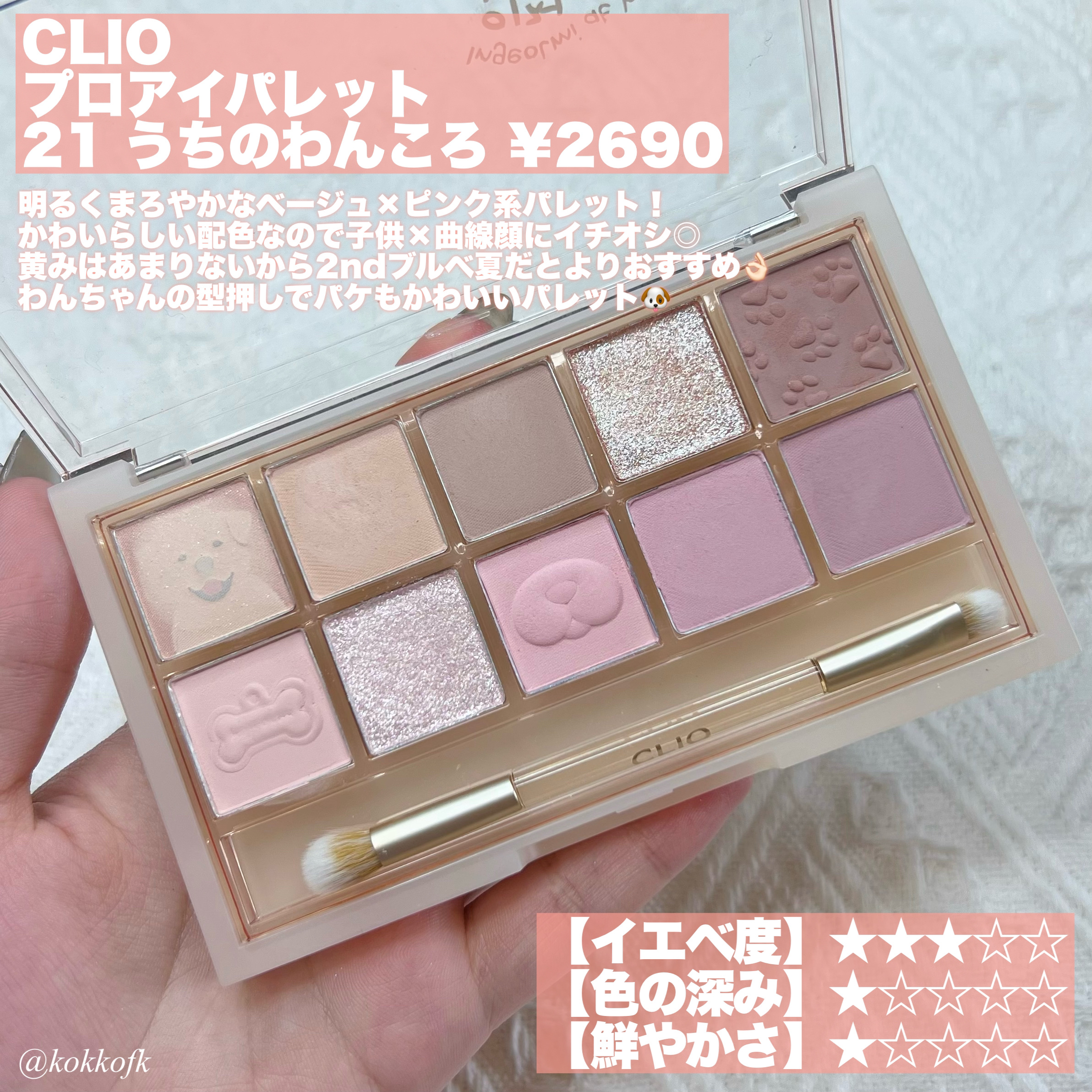 グラスティングカラーグロス/rom&nd/リップグロスを使ったクチコミ（3枚目）