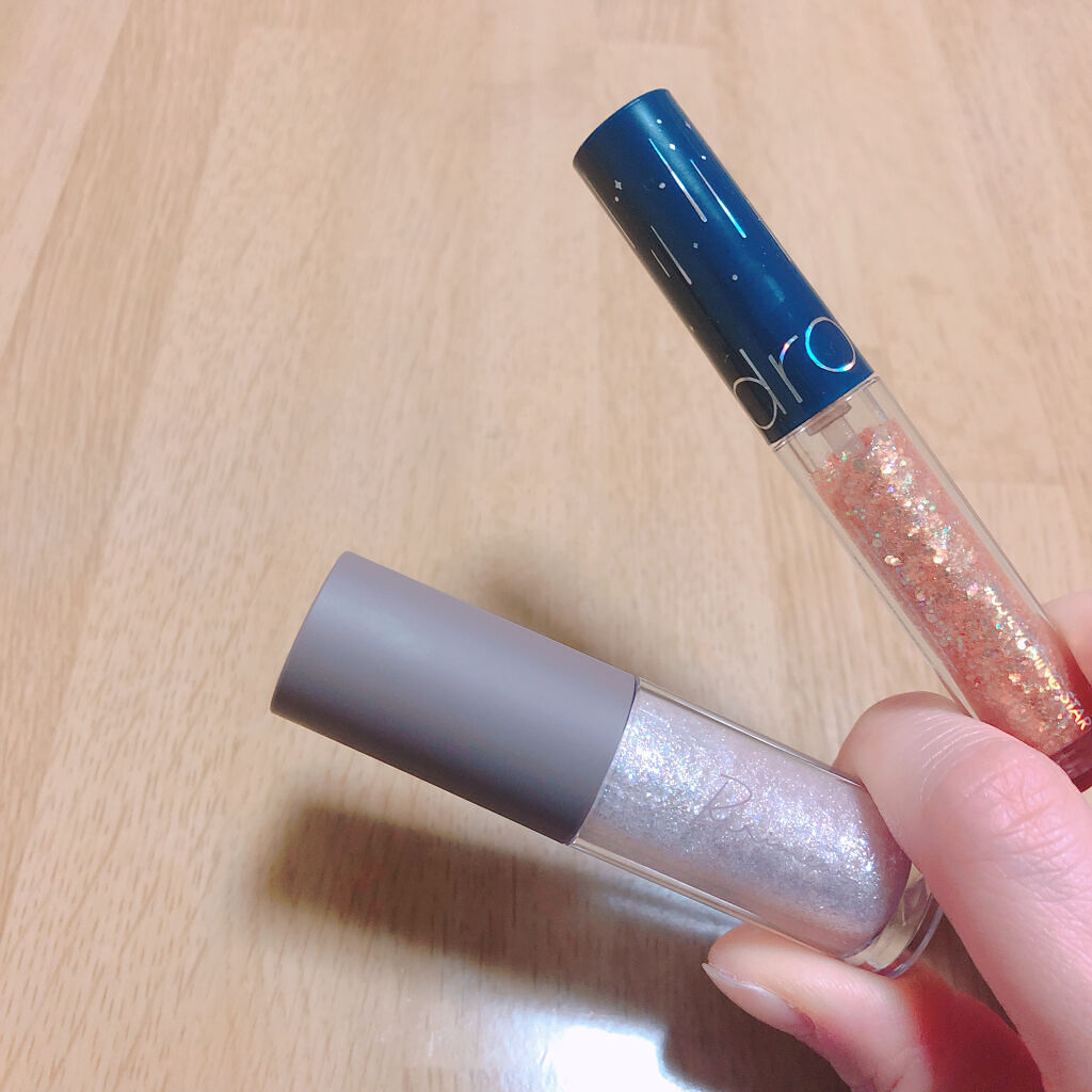 リキッド グリッター シャドウ/rom&nd/グリッターを使ったクチコミ（2枚目）