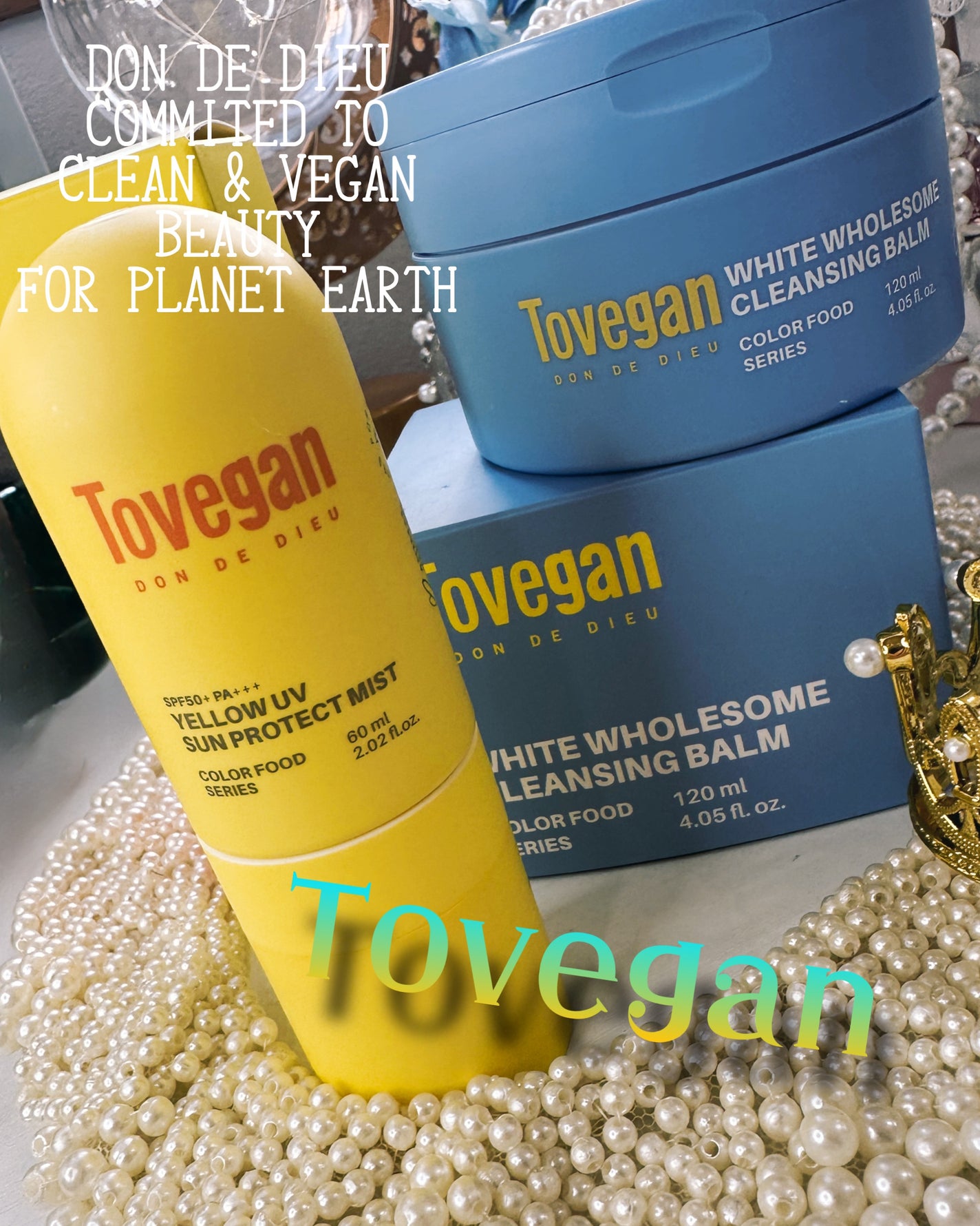 りーちゃんの猫好き🐱おうち美容。 on LIPS 「@tovegan.jp「トゥヴィガン」カラーでポップなスキンケ..」(1枚目)