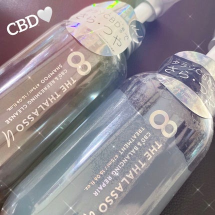 エイトザタラソ ユー CBD&リフレッシング クレンズ 美容液シャンプー/CBD&バランシング ダメージリペア 美容液ヘアトリートメント/エイトザタラソ/市販シャンプーを使ったクチコミ(1枚目)