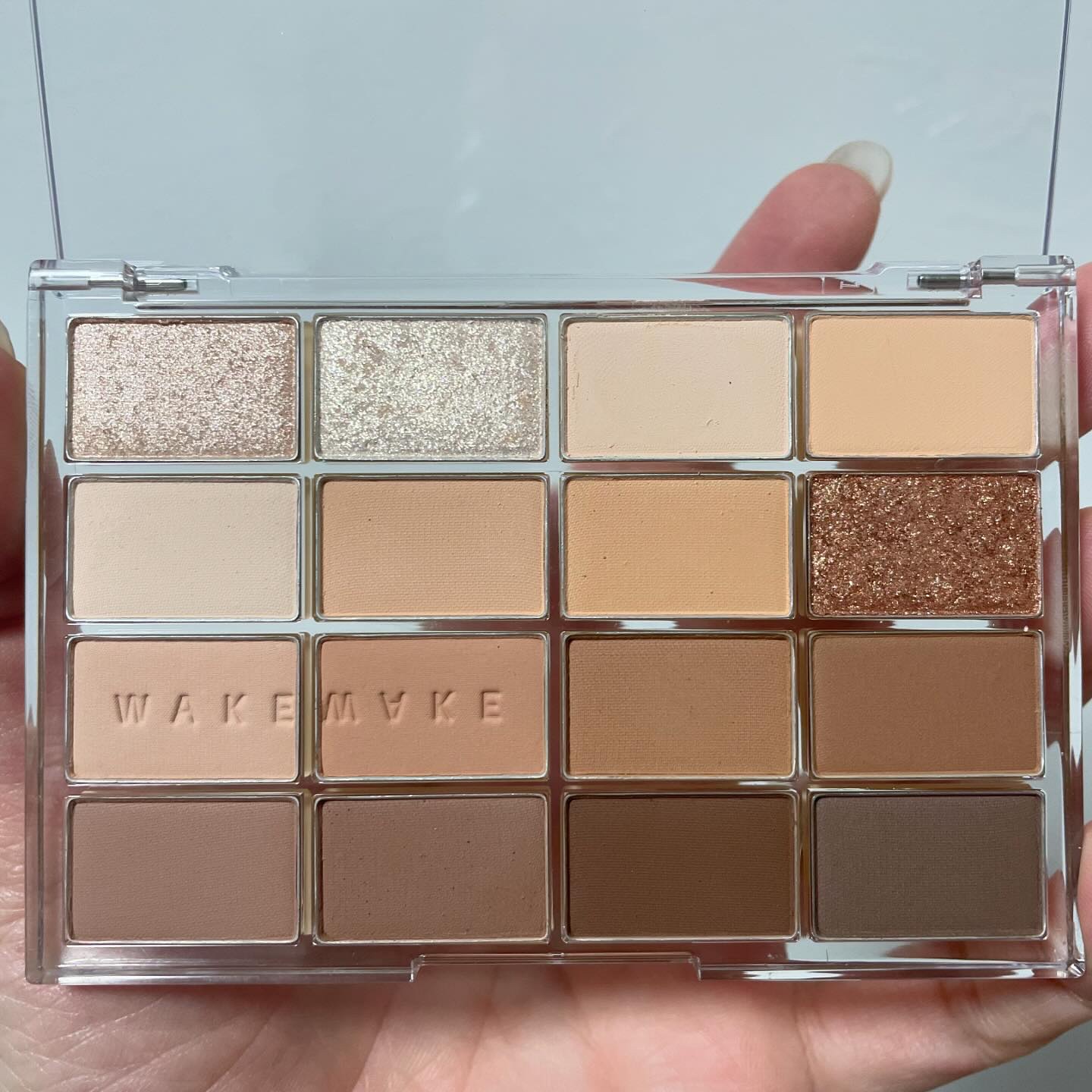 ソフトブラーリングアイパレット 14.キャラメルブラーリング/wakemake/アイシャドウパレットを使ったクチコミ（2枚目）