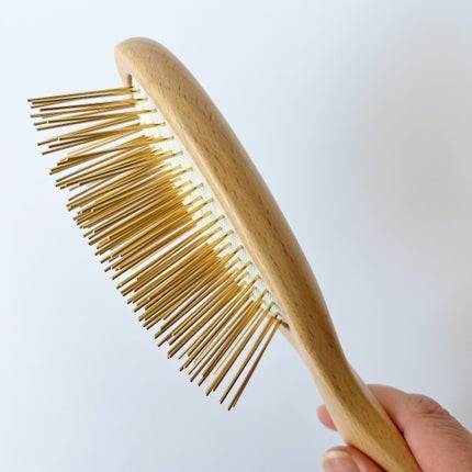 プレミアム FOXカッサ ウッド ヘアブラシ/SNOW FOX SKINCARE/メイクブラシを使ったクチコミ(2枚目)