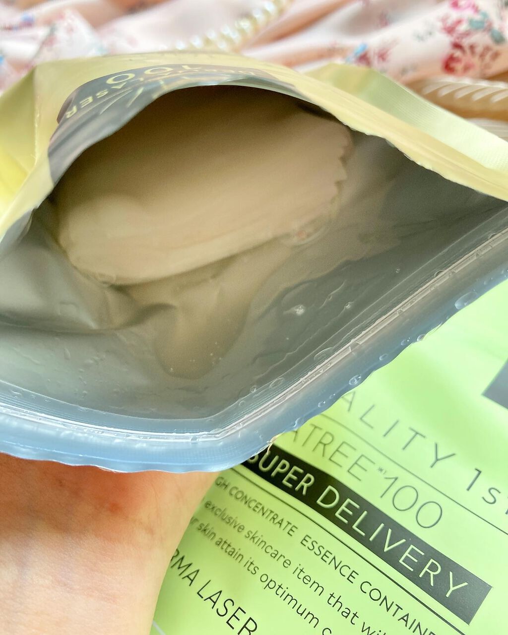 ダーマレーザー スーパーTEATREE100マスク/クオリティファースト/シートマスク・パックを使ったクチコミ(2枚目)