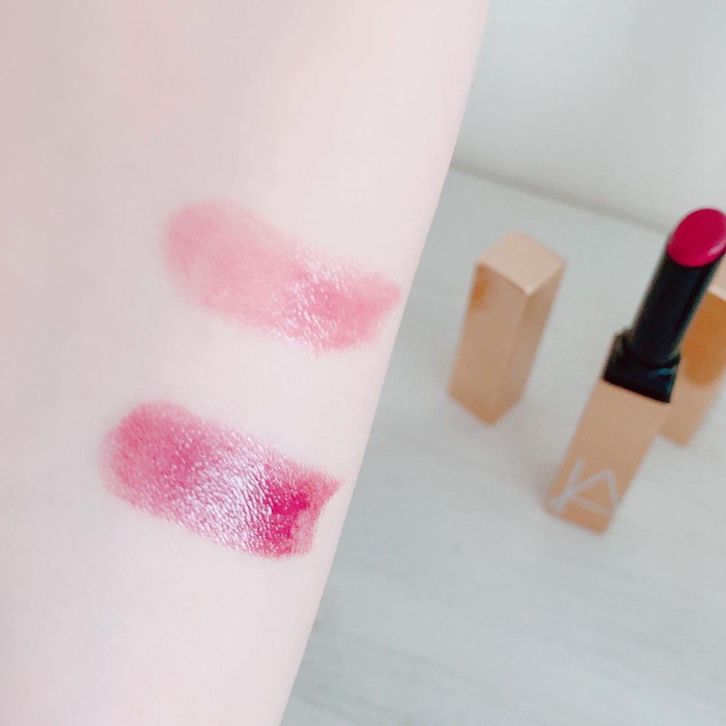 アフターグロー センシュアルシャイン リップスティック/NARS/口紅を使ったクチコミ(3枚目)