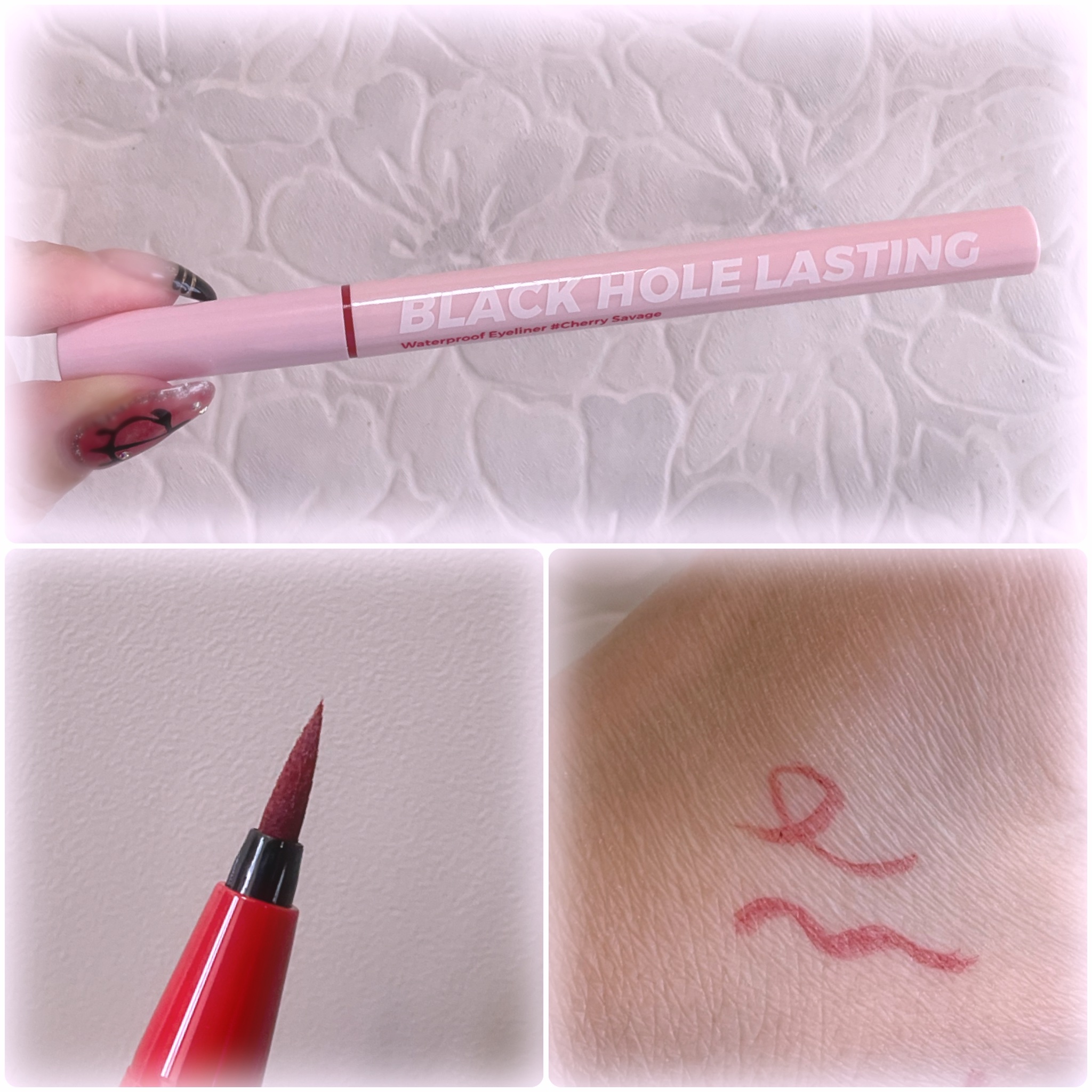 BLESSED MOON ブラックホールラスティング ウォタープルーフアイライナーのクチコミ「 今回は ワンポイントで使いたいと思い購入した
 アイライナーの紹介です🪸



⚪️ BLE.....」（2枚目）