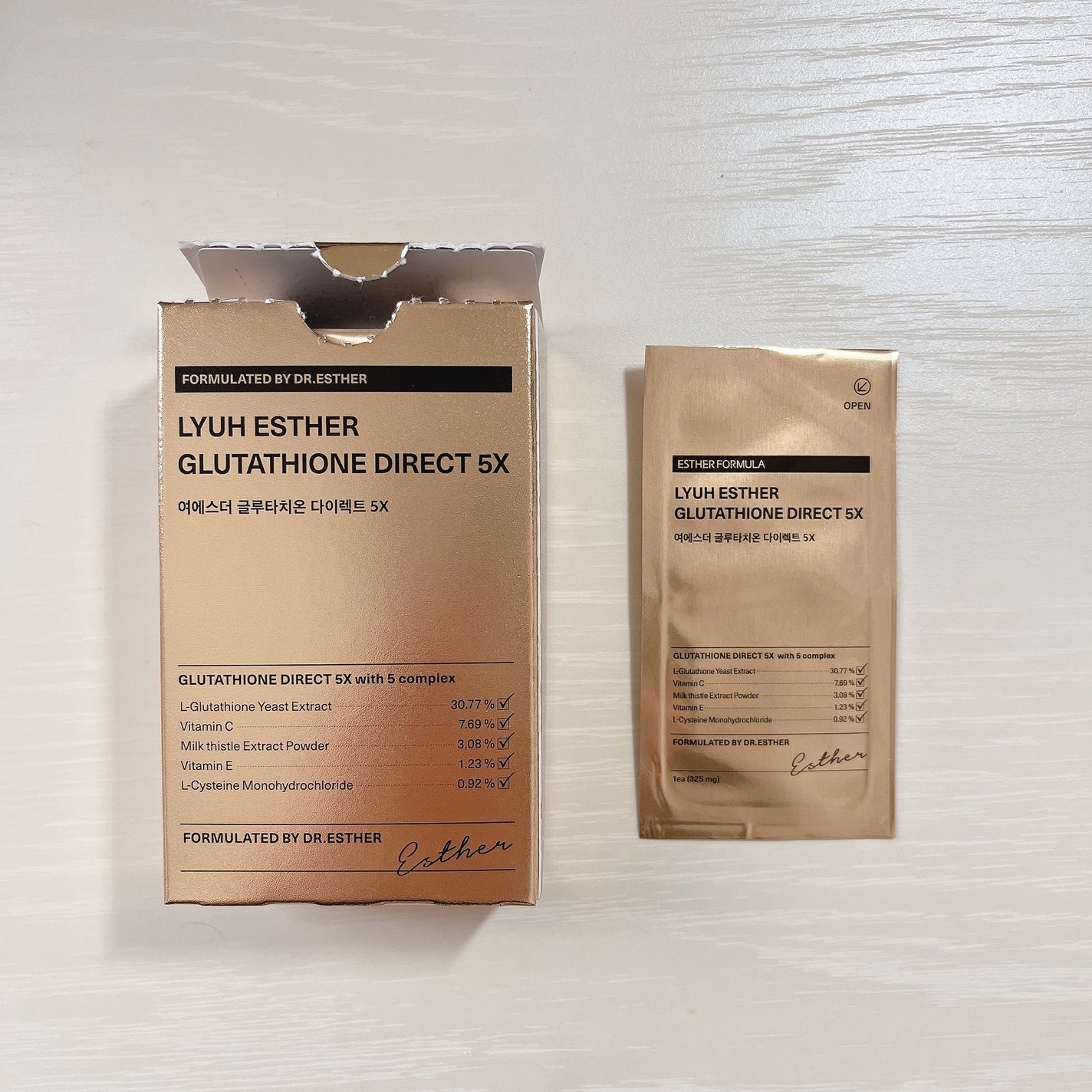 ヨエスターグルタチオンダイレクト5X/ESTHER FORMULA/美容サプリメントを使ったクチコミ(1枚目)