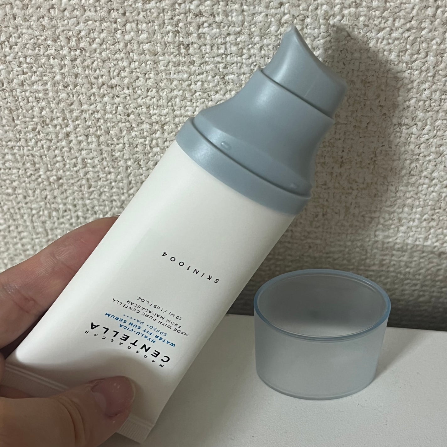 ヒアルーシカ ウォーターフィット サンセラム/SKIN1004/日焼け止めローションを使ったクチコミ(1枚目)