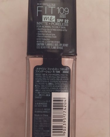 フィットミー リキッドファンデーション R 109/MAYBELLINE NEW YORK/リキッドファンデーションを使ったクチコミ（3枚目）