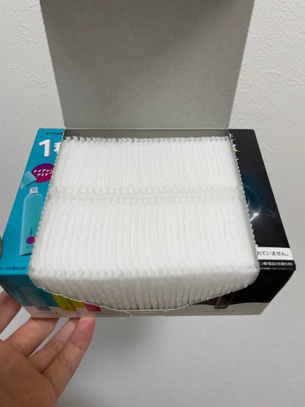 コットン・ラボ クリーンパフのクチコミ「\ドンキホーテで見つけた!/
¥88(税込¥97)の格安コットン🌟🌟
なんと80枚×2箱で.....」(3枚目)